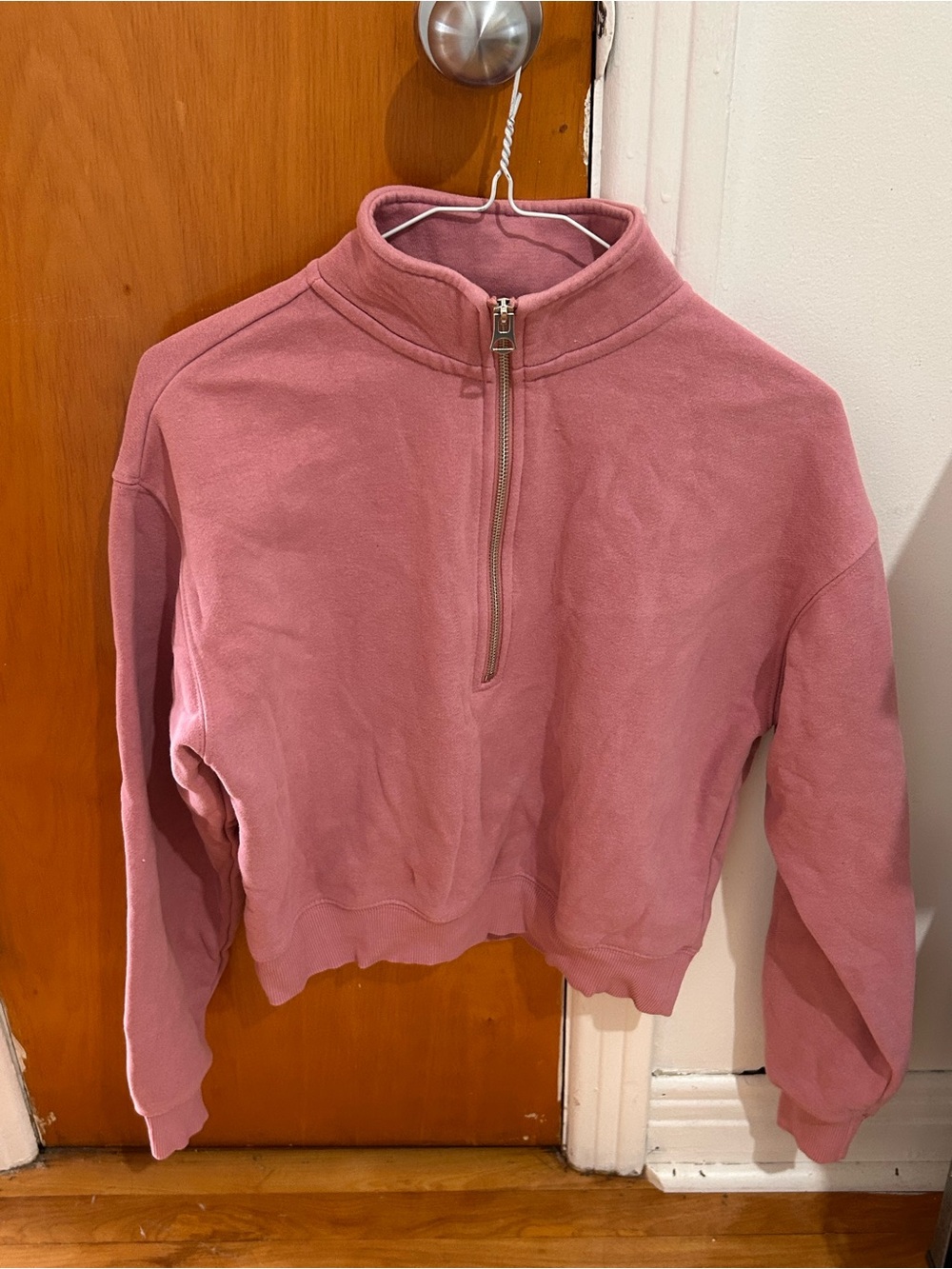 Dynamite Rose Half-Zip Pullover Sweatshirt